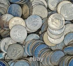 $100 Face Value JFK Kennedy Silver Half Dollar 40% 10 Rolls 200 Coins 1965-1969