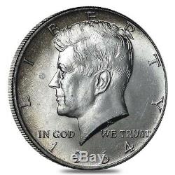 $10 Face Value 1964 Kennedy Half Dollars 90% Silver 20-Coin Roll (Circulated)