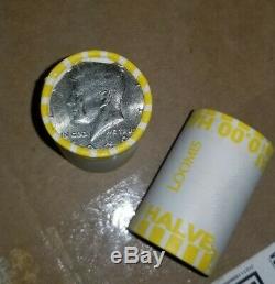 10 Unsearched Bank Sealed Half Dollar Rolls Possible Silver Kennedy Franklin