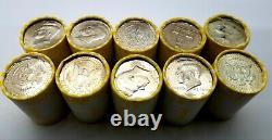 10 Unsearched Rolls Of Kennedy Half Dollars, Bank Sealed, $100 Face Value
