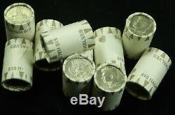 10x HALF DOLLAR KENNEDY ROLL LOT $100 FV UNOPENED BANK ROLLS HALVES COIN LOT