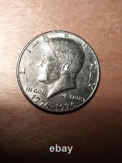 1776 1976 Bicentennial John F Kennedy Half Dollar No Mint Mark ERROR Double