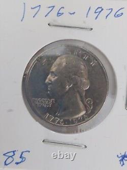 1776-1976 Bicentennial Washington Quarter Error- Date High Silver Clad