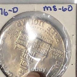 1776-1976 D Kennedy Bicentennial Half Dollar 50 Cent Coin, 75% Copper, 25% Nick