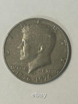 1776-1976 D Kennedy Half Dollar Coin Very Good Condition