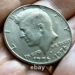 1776-1976 John F Kennedy Bicentennial'D' Half Dollar