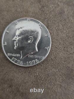 1776-1976 Kennedy Bicentennial Half Dollar With No Mintmark