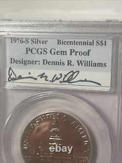 1776-1976-S Kennedy Half Dollar Bicentennial SILVER PCGS GEM PROOF! Designer