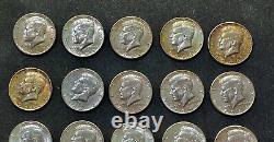 (18)1964 Kennedy+(2) Franklin Half Dollars 90%Silver Coins To Equal 20 Coin Roll