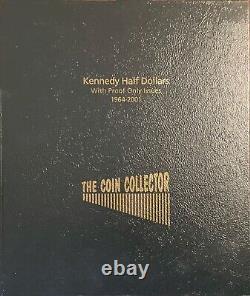 1964-1998-PDS Kennedy Half Dollar Starter Set 46 Coins with Silver, PRFs + Album