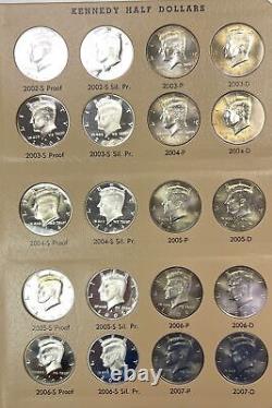 1964-2012 Kennedy Half Dollar 160 Coin Complete Set, Dansco, Silver, Proofs, All