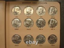 1964-2013 Kennedy JFK Half Dollar Set 92 Coins DANSCO withcover NO PROOFS