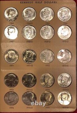 1964-2022 P&D UNCIRCULATED KENNEDY HALF DOLLAR SET (110 Coins) In Dansco Album