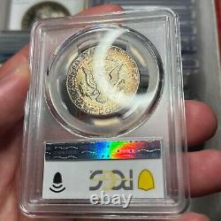 1964 50C MS65 Toned Kennedy Silver Half Dollar PCGS Gold Shield Rainbow Toning