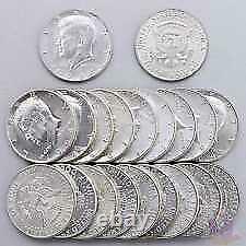 1964 90% Xf/ Au Kennedy Half Dollar Roll (20 Coins $10 Face) 90% Silver. 900