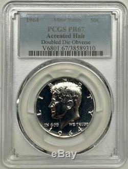 1964 Accented Hair Kennedy Silver Proof Half Dollar PCGS PR67 DDO Registry Coin