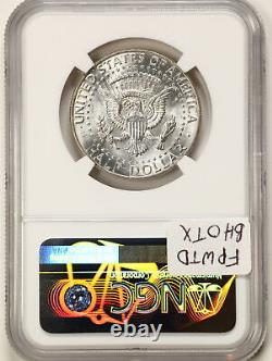 1964-D 50C First Day of Issue Discovery Bag Kennedy Half Dollar MS63 NGC with COA