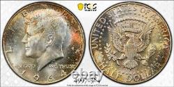 1964 D 50C PCGS MS66+ Kennedy Half Dollar Rainbow Tone