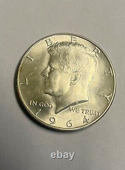 1964 D Kennedy Half Dollar BU MS++++great detail High Grade