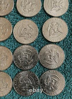 1964 Kennedy 1/2 dollar Roll 20 coins 90% Silver BU CHOICE