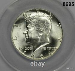 1964 Kennedy Half Dollar Anacs Certified Ms67 Ultra Rare Brilliant Gem! #8695
