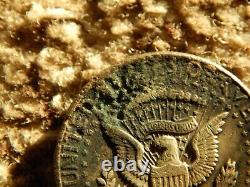 1964 Kennedy Half Dollar Mint Error Cracked RARE