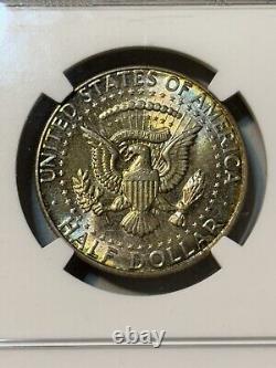 1964 Kennedy Half Dollar NGC MS64? Star Rainbow Monster Lusterbomb PQ