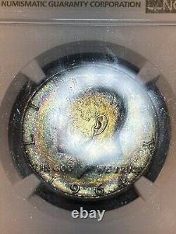 1964 Kennedy Half Dollar NGC MS64? Star Rainbow Monster Lusterbomb PQ