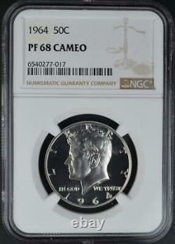 1964 Kennedy Half Dollar Proof NGC PF 68 Cameo