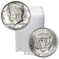 1964 Kennedy Half Dollar Roll Brilliant Uncirculated BU (20 Coins)