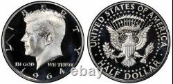 1964 Kennedy Half-Dollars 90% Silver 20-Coin Roll (BU)