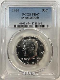 1964 Kennedy Proof Half Dollar PCGS PR67 Accented Hair FS-401 Silver Coin 50C