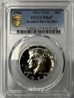 1964 Kennedy Proof Half Dollar PCGS PR67 DDO & DDR Silver Variety Coin 50C