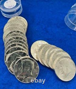 1964 Kennedy Silver BU Half Dollar $10 Roll