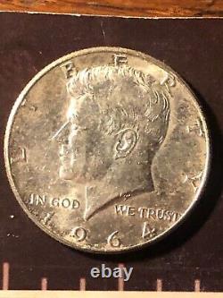 1964 Kennedy Silver Half Dollar Error Coin DDO & DDR