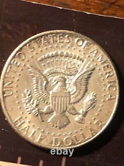 1964 Kennedy Silver Half Dollar Error Coin DDO & DDR