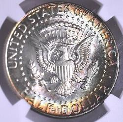 1964 Kennedy Silver Half Dollar NGC MS64 Beautiful Color