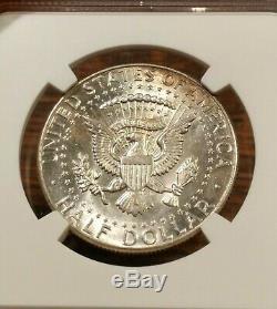 1964 NGC MS63 Kennedy Half Dollar Wild Neon EOR End Roll Rainbow Toned Colors