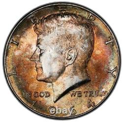 1964 PCGS MS66 #6717 Toned Kennedy Half Dollar
