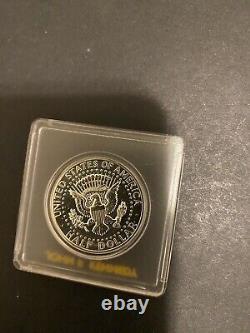 1964 PROOF-Accecented Hair- Kennedy Half Dollar in Vintage Holder RARE