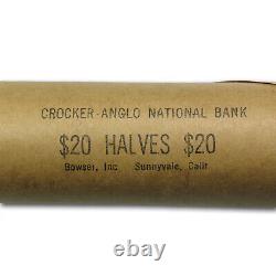 1964 P/D Kennedy Half Dollar $20 40-Coin Roll BU (Shotgun Roll)