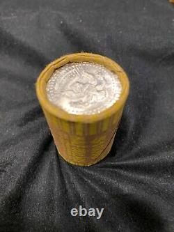 1964-P Kennedy Half Dollar 20-Coin Roll BU SOLID DATE BANK WRAPPED 90% Silver