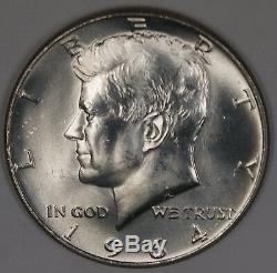 1964 P Kennedy Half Dollar BU Roll 20 Coins 90% Silver