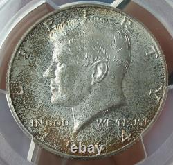 1964 P Kennedy Half Dollar PCGS Graded MS67 Toned (50C)