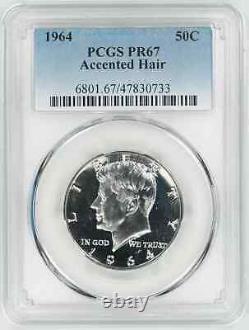 1964 Proof Kennedy Half Dollar 50c Pcgs Certified Pr 67 Accented Hair (733)