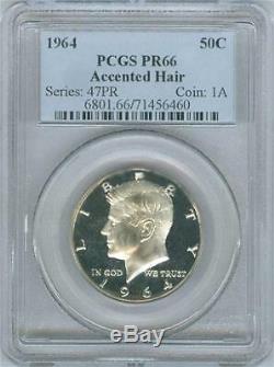 1964 Proof Kennedy Half Dollar Pcgs Pr66 Accented Hair