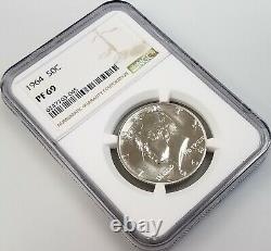 1964 Proof Kennedy Half Dollar certified PF 69 by NGC