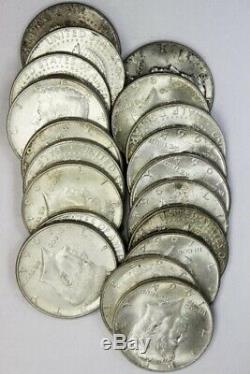 1964 kennedy half dollar roll of 20