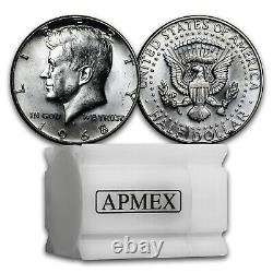 1965-1970 40% Silver Kennedy Half Dollar 20-Coin Roll BU/Proof SKU#34816