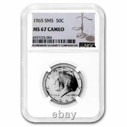 1965 Kennedy Half Dollar SMS MS-67 CAM NGC SKU#256736